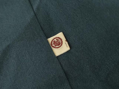 平和屋着物●上質な小紋　型染め　風景文　鬼しぼ縮緬　三越扱い　正絹　逸品　AABM5522cs