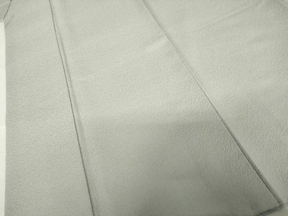平和屋着物●上質な色無地　灰青色　正絹　逸品　AABM5534cs