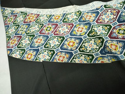 平和屋着物●豪華黒留袖　友禅　蜀江花文　浜ちりめん　仮絵羽　正絹　逸品　未使用　AABM5546cs
