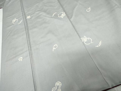 平和屋着物●上質な小紋　成り物　正絹　逸品　AABM5561cs