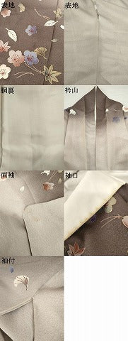 平和屋着物●皇室デザイナー　中村乃武夫　訪問着　吹寄せ花文　暈し染め　金彩　正絹　逸品　AABM5566cs