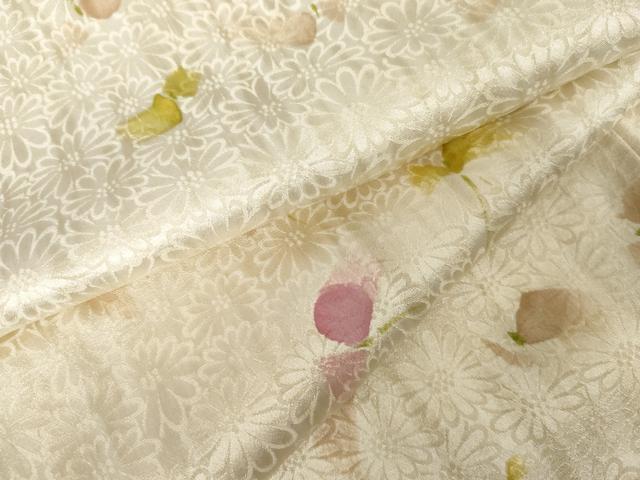 平和屋着物●上質な小紋　手描き　舞蝶文　正絹　逸品　AABM5569cs