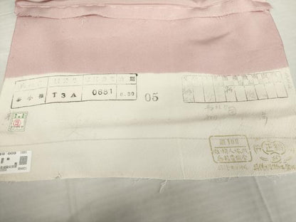 平和屋着物●色留訪問着　松竹梅鶴文　金彩　丹後ちりめん　仮絵羽　正絹　逸品　未使用　AABM5572cs