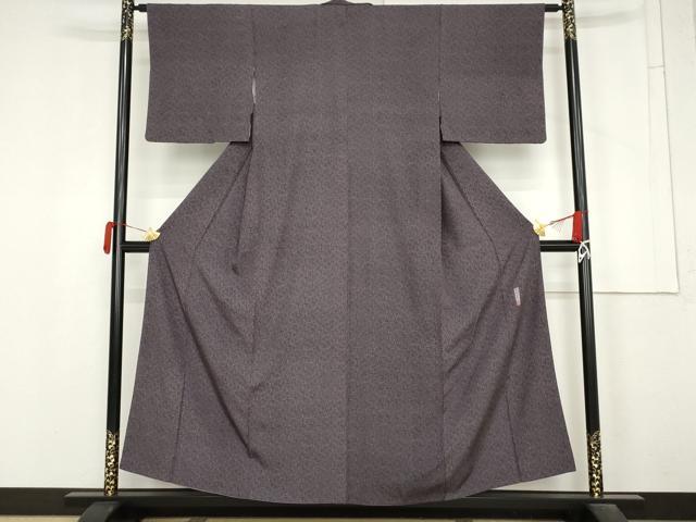 平和屋着物●重要無形文化財　人間国宝　中村勇二郎　江戸小紋　古代菊　正絹　逸品　AABM5573cs