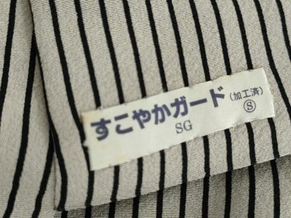 平和屋着物●伝統工芸士　田島輝久　訪問着　変わり縞　正絹　逸品　AABM5576cs