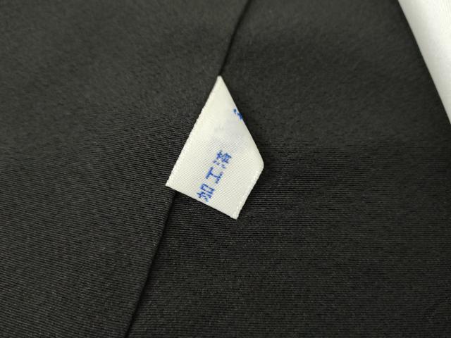 平和屋着物●豪華黒留袖　作家物　駒刺繍　七宝花文　金彩　正絹　逸品　AABM5593cs