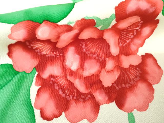 平和屋着物●上質な小紋　ろうけつ染　枝花文　金彩　正絹　逸品　AABM5594cs