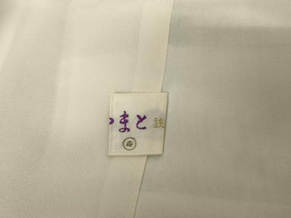 平和屋着物●中国三大刺繍　汕頭刺繍　スワトウ刺繍　訪問着　扇面花文　暈し染め　金彩　やまと誂製　正絹　逸品　AABM5595cs
