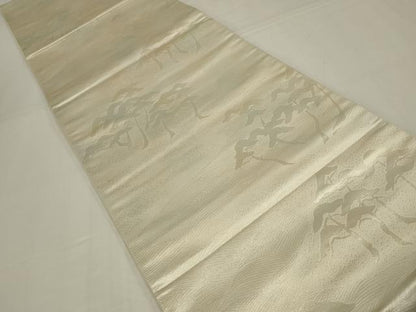 平和屋着物◎六通柄袋帯　唐織　作家物　枝松　金銀糸　正絹　逸品　AABM5601ou