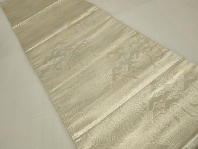 平和屋着物◎六通柄袋帯　唐織　作家物　枝松　金銀糸　正絹　逸品　AABM5601ou