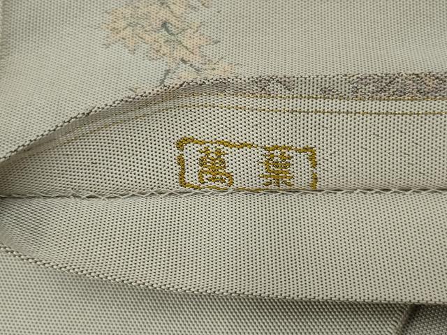 平和屋着物◎山喜織物謹製　萬葉　紹巴　全通柄袋帯　屏風渡り橋風景文　正絹　逸品　AABM5606ou