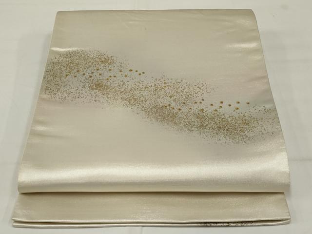 平和屋着物◎太鼓柄袋帯　箔散らし　金彩　正絹　逸品　AABM5607ou