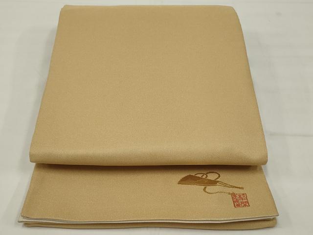 平和屋着物◎両面全通柄袋帯　作家物　束ね熨斗花文　美保姿　銀糸　正絹　逸品　AABM5609ou
