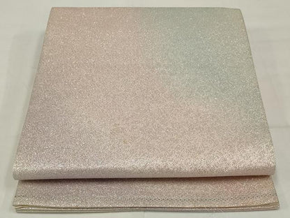 平和屋着物◎佐賀錦　六通柄袋帯　霞文　銀糸　正絹　逸品　AABM5621ou