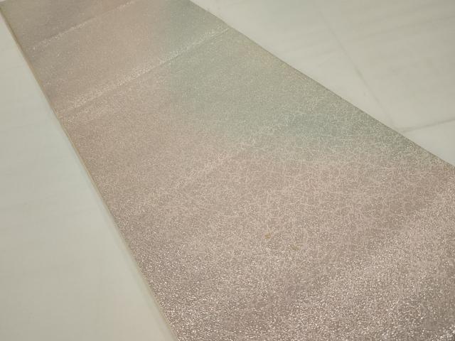 平和屋着物◎佐賀錦　六通柄袋帯　霞文　銀糸　正絹　逸品　AABM5621ou