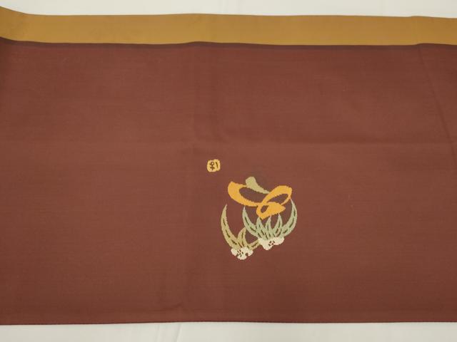 平和屋着物◎太鼓柄袋帯　作家物　笹文　正絹　逸品　AABM5629ou