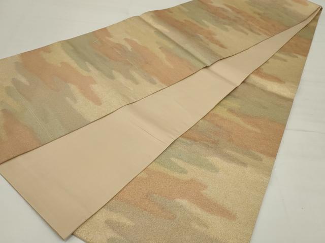 平和屋着物◎砂子綴れ　全通柄袋帯　霞文　金糸　正絹　逸品　AABM5630ou