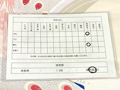 平和屋着物◎六通柄袋帯　唐織　孔雀文　銀糸　正絹　逸品　AABM5652dk
