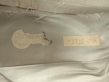 平和屋着物◎西陣　六通柄袋帯　唐織　拚垣草鳥文　銀糸　正絹　逸品　AABM5660dk
