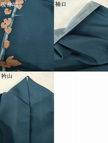 平和屋着物●訪問着　枝葉文　正絹　逸品　AABM5694ck