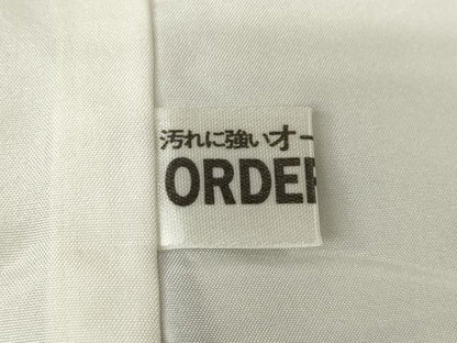 平和屋着物●訪問着　枝葉文　正絹　逸品　AABM5694ck