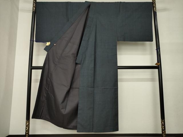 平和屋着物●男性　本場大島紬　アンサンブル　100亀甲　総詰め　高島屋扱い　正絹　逸品　AABM5700ck
