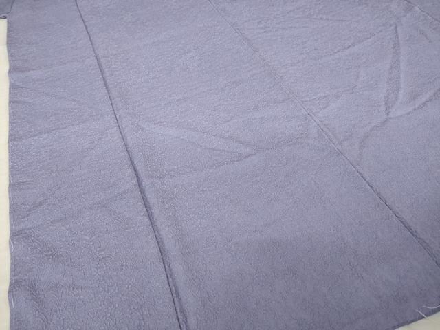 平和屋着物●上質な色無地　舞花地紋　鳩羽色　さが美扱い　正絹　逸品　AABM5712ck