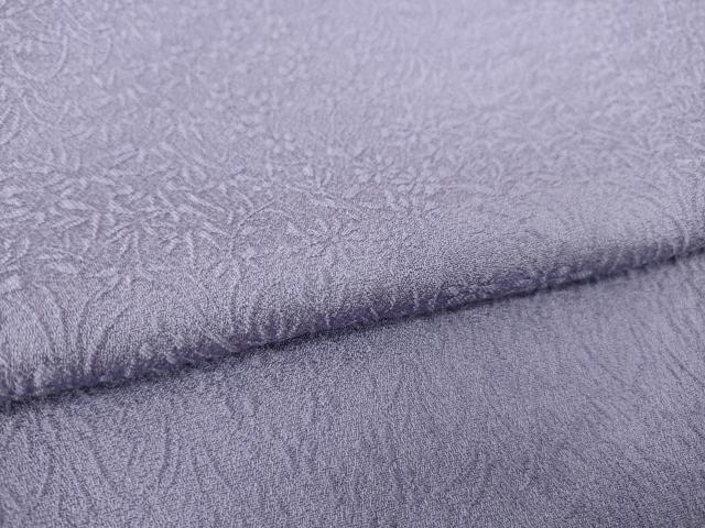 平和屋着物●上質な色無地　舞花地紋　鳩羽色　さが美扱い　正絹　逸品　AABM5712ck