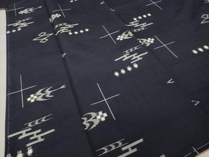 平和屋着物●本場琉球絣　紬　正絹　逸品　AABM5721ck
