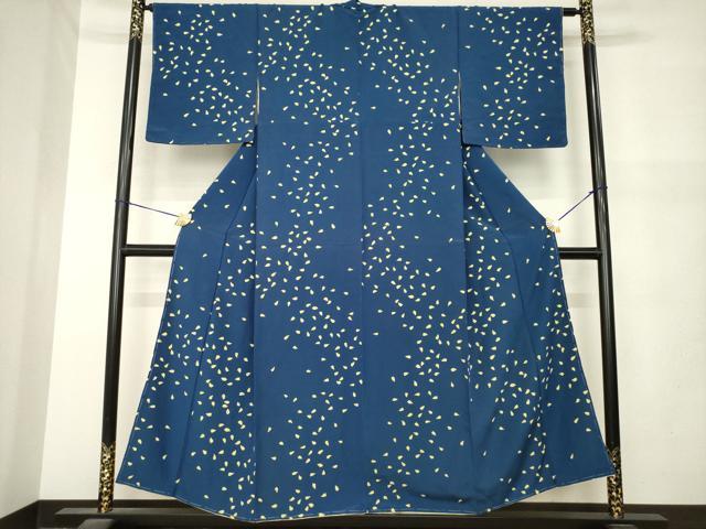 平和屋着物●上質な小紋　舞桜　正絹　逸品　AABM5722ck