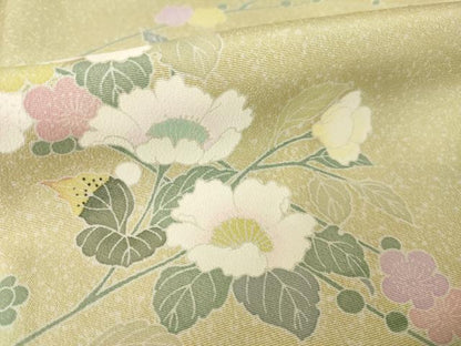平和屋着物●訪問着　友禅　枝花文　暈し染め　正絹　逸品　未使用　AABM5725ck