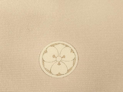 平和屋着物●中国三大刺繍　相良刺繍　総刺繍　訪問着　地紙花文　銀糸　正絹　逸品　AABM5730ck