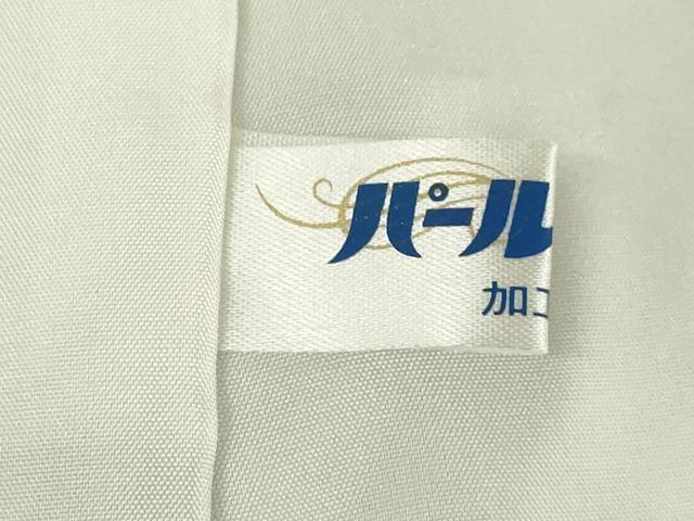 平和屋着物●上質な色無地　紗綾形地紋　柳煤竹色　正絹　逸品　未使用　AABM5733ck
