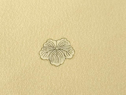 平和屋着物●中国三大刺繍　スワトウ刺繍　汕頭刺繍　総刺繍　色留袖　地紙花文　正絹　逸品　AABM5735ck