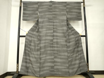 平和屋着物●江戸小紋　大小あられ　正絹　逸品　AABM5738ck