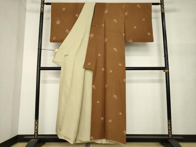 平和屋着物●上質な小紋　玩具文　金彩　ますいわ屋扱い　正絹　逸品　AABM5745ck