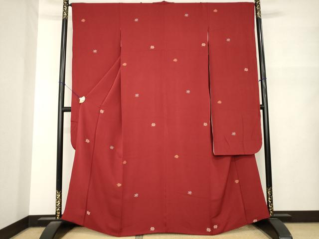 平和屋着物●豪華振袖　舞花文　正絹　逸品　AABM5749ck