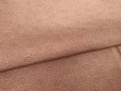 平和屋着物●江戸小紋　花唐草文　反端付き　正絹　逸品　AABM5757ck