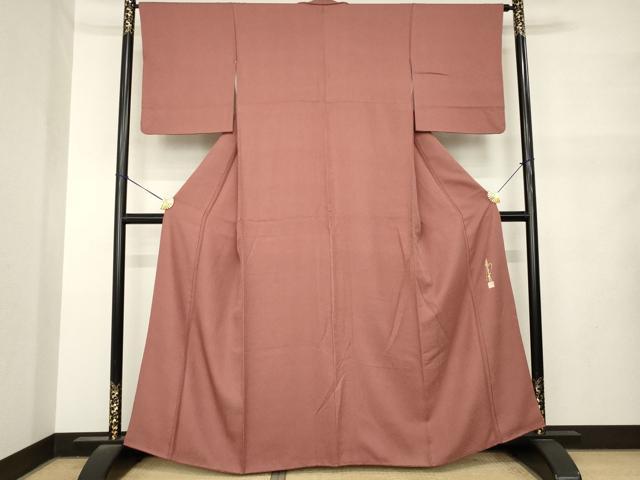 平和屋着物●本草木染作家　圓啓　江戸小紋　鮫小紋柄　近鉄百貨店扱い　正絹　逸品　AABM5758ck