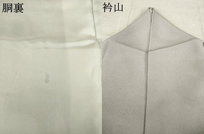 平和屋着物●上質な色無地　枯野色　正絹　逸品　AABM5767ck
