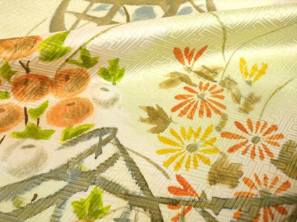 平和屋着物●訪問着　手描き　飾花文　暈し染め　正絹　逸品　AABM5770ck