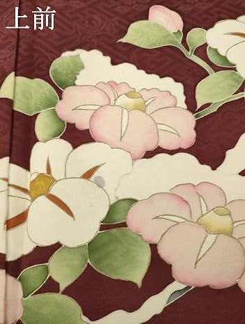 平和屋着物●訪問着　枝垂れ花文　雪持ち　金彩　正絹　逸品　AABM5773ck