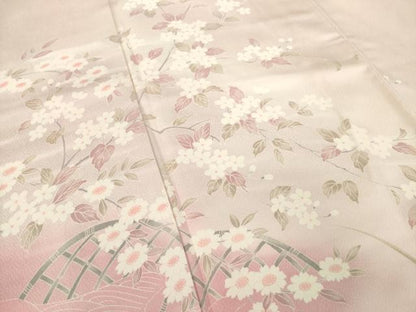 平和屋着物●訪問着　花籬文　暈し染め　正絹　逸品　AABM5779ck