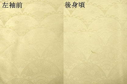 平和屋着物●上質な色無地　立波地紋　蒸栗色　正絹　逸品　AABM5783ck