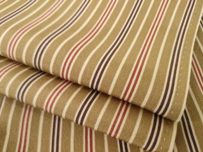 平和屋着物●上質な小紋　縞　正絹　逸品　AABM5789ck