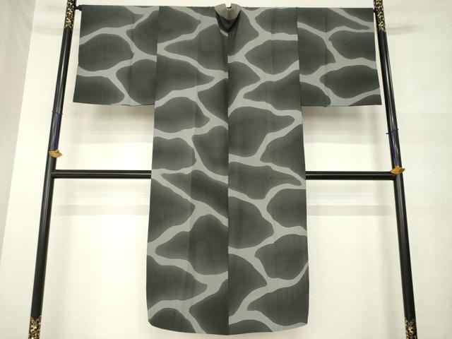 平和屋着物●男性　長襦袢　袷　流水文　正絹　逸品　AABM5797ck