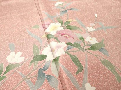 平和屋着物●訪問着　友禅　花籬文　正絹　逸品　未使用　AABM5798ck