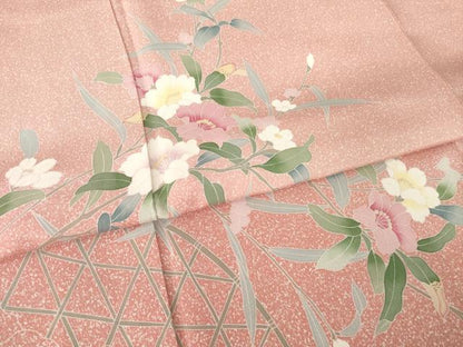 平和屋着物●訪問着　友禅　花籬文　正絹　逸品　未使用　AABM5798ck