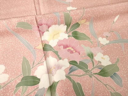 平和屋着物●訪問着　友禅　花籬文　正絹　逸品　未使用　AABM5798ck