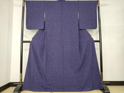 平和屋着物●上質な小紋　霞文　正絹　逸品　未使用　AABM5799ck
